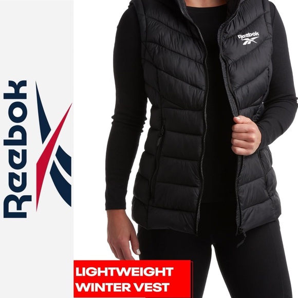 Reebok Jackets & Blazers - NWT REEBOK WOMENS WINTER PUFFER VEST. LIGHTWEIGHT OUTERWEAR INSULATED FULL ZIP.
